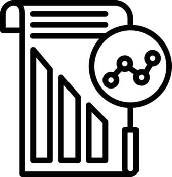 icono de vector de análisis