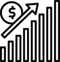 Sales Growth Vector Icon