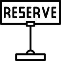 Reservations Vector Icon