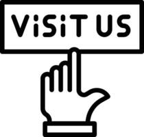 Visit Us Vector Icon