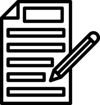 Inquiry Form Vector Icon