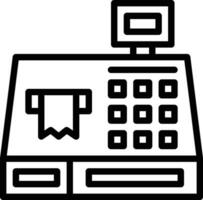 Cashier Machine Vector Icon