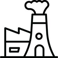 Nuclear Power Plant Vector Icon