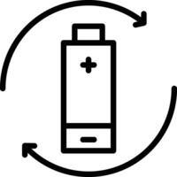 Recharge Battery Vector Icon