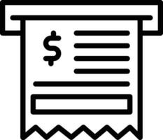 Receipt Vector Icon