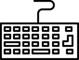 icono de vector de teclado