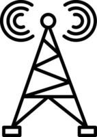 icono de vector de antena