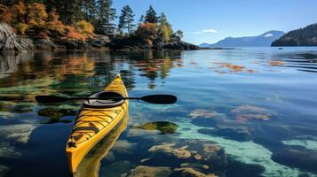 Kayak on Lake Tahoe, California, United States of America. photo