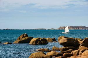 Summer Serenity Ploumanach, Pink Granite Coast, Brittany, France photo