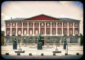 Savoie Splendor Chambery Courthouse with Statues and Scenic Square photo