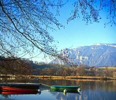 Serenity at Lake Saint Helene, Savoie, France photo