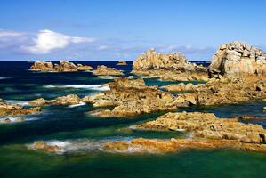 Breton Coastline Serene Summer Seascape photo