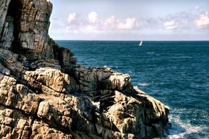 Breton Coastline Serene Summer Seascape photo