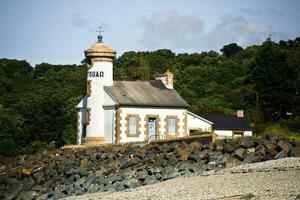 Tranquil Nantouar Lighthouse, French Brittany photo