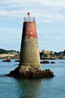 Breton Semaphore and Lighthouse on Brehat Island photo