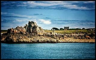 verano esplendor en isla de respira, costas armadura, Bretaña, Francia foto