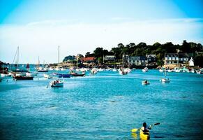 playa serenidad en costas armadura, bretagne foto