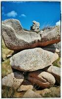 Majestic Granite Formations in Trebeurden, Bretagne, France photo