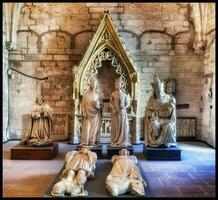 encantador interiores de palais des papas, avignon, Francia foto