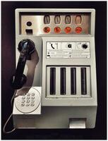 Vintage French Telephone Booth   90s Nostalgia photo