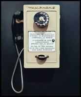 Vintage French Phone Booth Nostalgic Communication Icon photo