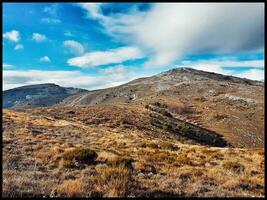 Sunlit Landscape in the Southern French Medium Mountains photo