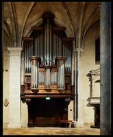 encantador tubo Organo en Iglesia coro foto