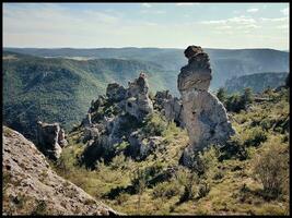 Provencal Stone Landscape, Southern France photo