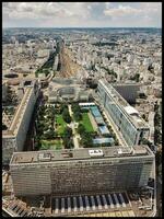 Aerial View of Sunny Paris photo