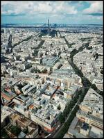 Aerial View of Sunny Paris photo