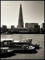 Sunny Day Over River Thames and London photo