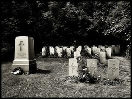 Victorian Era Cemetery in London Suburbs photo