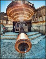 WWII German Bunker Cannon in Normandy photo