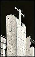 Modern Parisian Church in Monochrome photo
