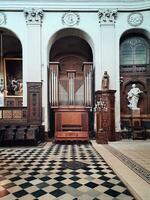 Vintage Parisian Church Interior photo