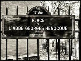 Parisian Street Plaque in the 13th Arrondissement photo