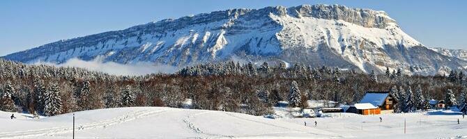 Serene Winter Wonderland in Savoie, France photo