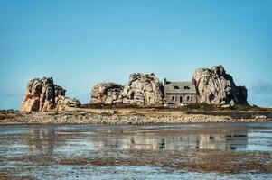 Sunny Seaside Stone Cottage, Brittany, France photo