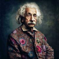 Einstein Reimagined Whimsical AI Generated Photorealism photo