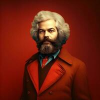 Whimsical Karl Marx Modern Photorealistic AI Art photo