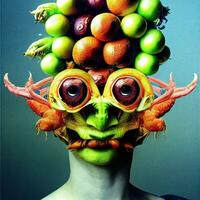 ai generado arcimboldo extraterrestre foto