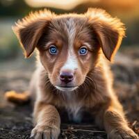 Enchanting Generative AI Designed Puppy photo