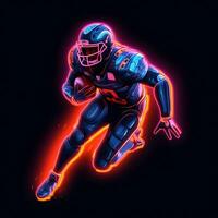 Futuristic Gridiron Clash   generativ ai photo