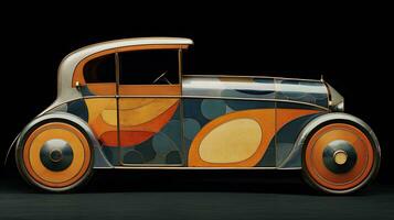 Artistic Elegance Paul Klee's Generative AI Car photo