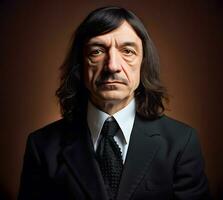 Rene Descartes Modern Philosopher and Entrepreneur in Elegant Attire photo