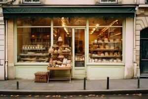 Charming Parisian Bakery Delight   generative ai photo