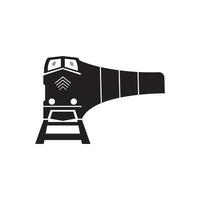 train icon, silhouette logo simple design illustration vector