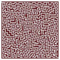 Labyrinth puzzle,red dots circle maze conundrum,abstract vector illustration.