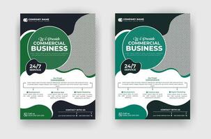 creative and professional corporate business flyer template vector