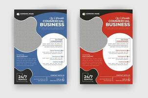 creative and professional corporate business flyer template vector